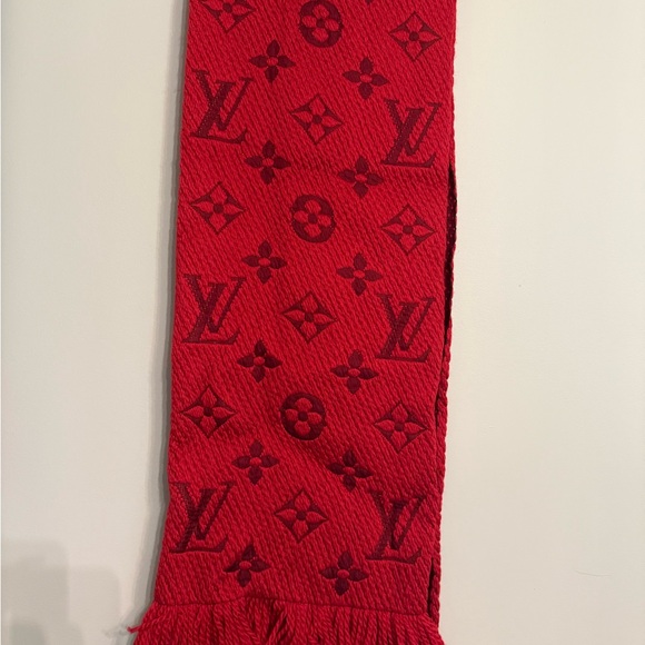 Louis Vuitton Scarlet Monogram Knit Scarf - Picture 1 of 3